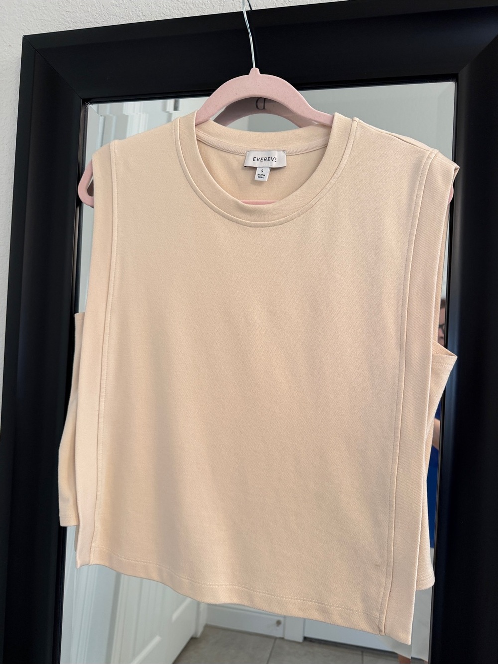 Evereve Cream Boxy Tank